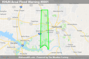 Areal Flood Warning Issued For Parts Of Madison County Until 1:30PM