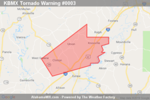 The Older Tornado Warning For Northeastern Greene County Is Cancelled But New Warning Continues for Other Parts of Greene and Tuscaloosa Counties