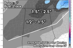 Saturday Evening Look At Tuesday Snow Potential