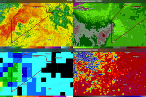 Significant Tornado Damage at Columbus MS; Tornado Now over Fayette County