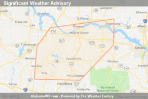 Significant Weather Advisory For Southeastern Lauderdale,  Colbert, Franklin And Northwestern Lawrence Counties Until 9:00 PM CST