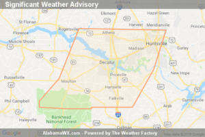 Significant Weather Advisory For Southwestern Madison, Central Limestone, Morgan And Lawrence Counties Until 11:00 PM CST