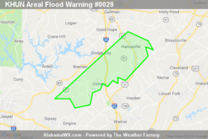 The Flood Warning Has Been Cancelled For South Central Cullman County