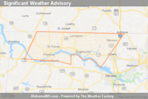 Significant Weather Advisory For Lauderdale, Northwestern Limestone And East Central Colbert Counties Until 8:30 PM CST