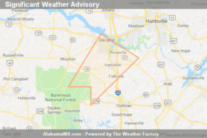 Significant Weather Advisory For Northwestern Cullman, Western Morgan And Southeastern Lawrence Counties Until 3:45 PM CST