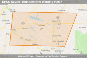 A Severe Thunderstorm Warning Remains In Effect Until 5:30 PM CST For Eastern Franklin County
