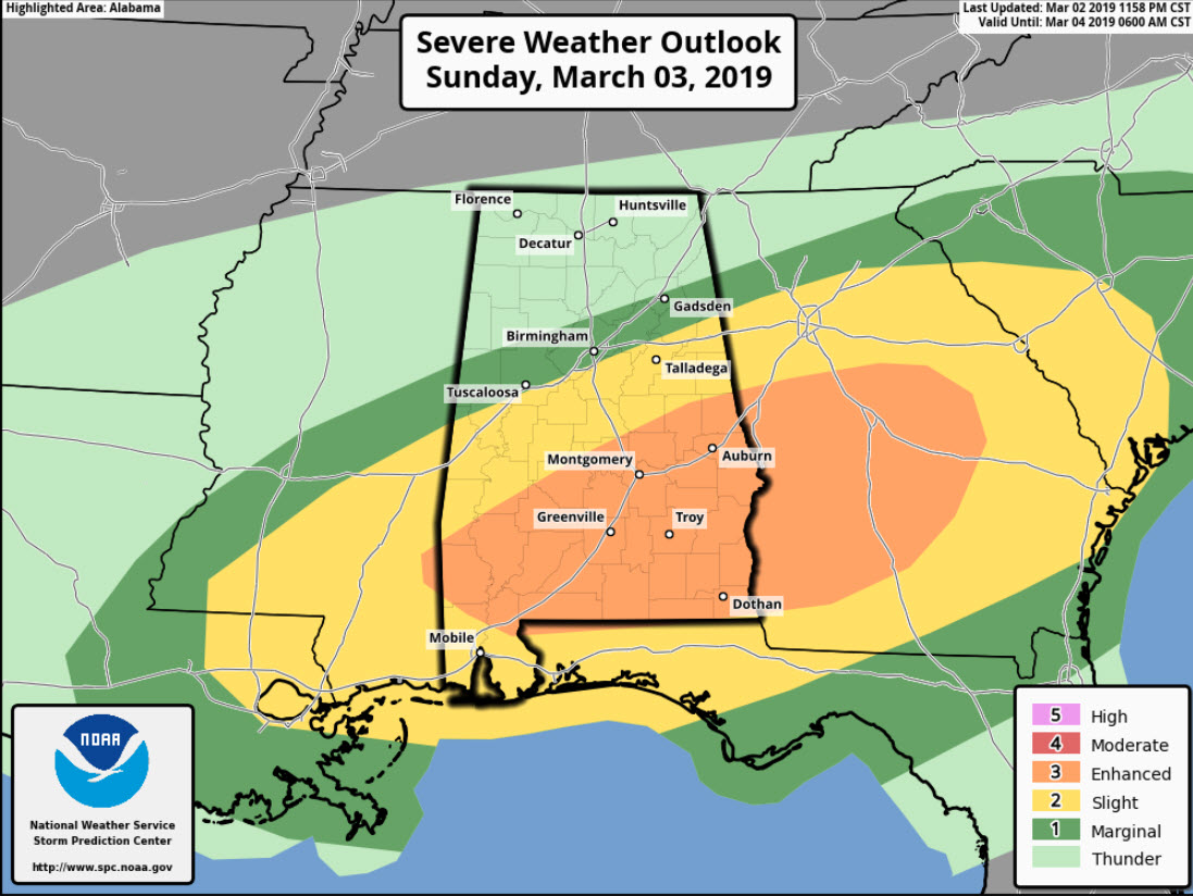New SPC Day One Outlook Is Out, No Change in Thinking on Today’s Severe