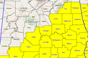 A Few Counties Canceled From The Tornado Watch At 1:45 PM
