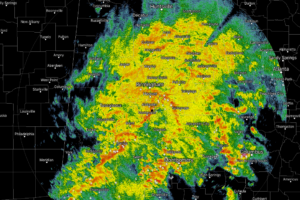 At 12:15 PM, Potential For Tornadoes & Damaging Winds Continue Over Parts Of Central Alabama