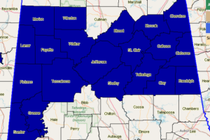 Freeze Warning Issued For Central Alabama Until 10:00 AM Monday