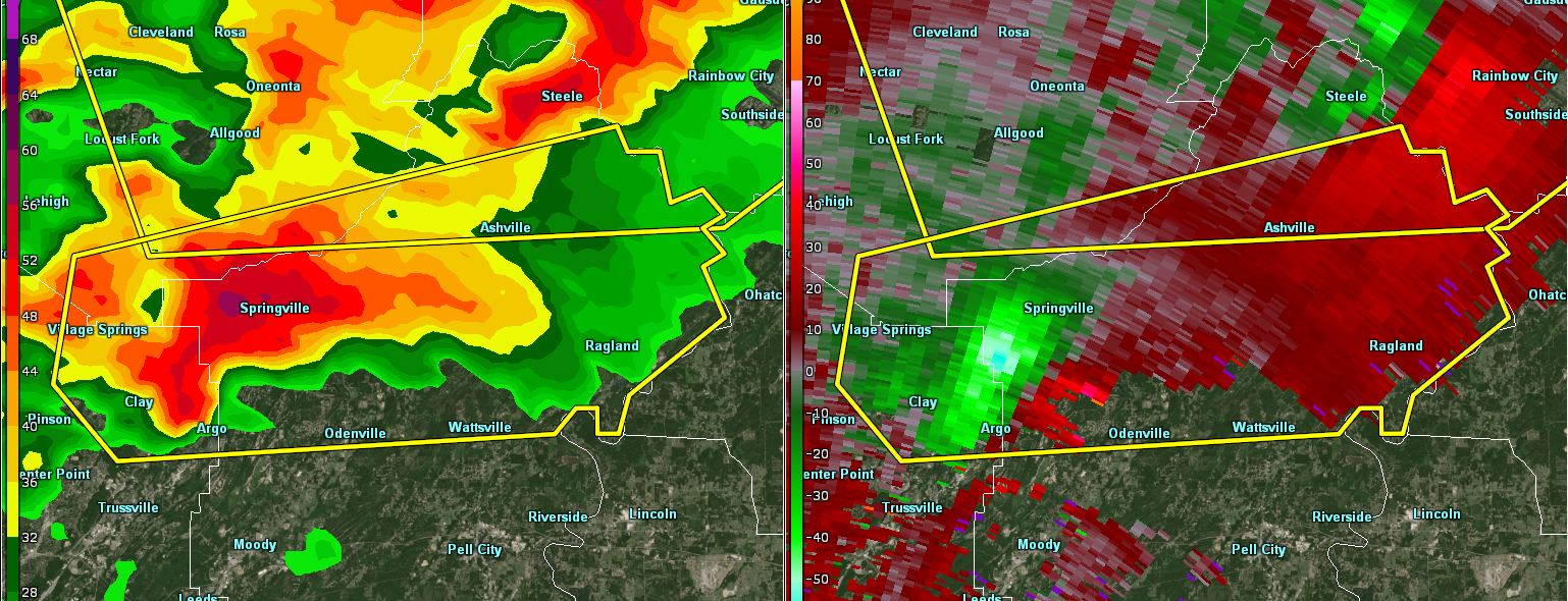 Heads Up Springville, Rotating Storm Headed That Way The Alabama