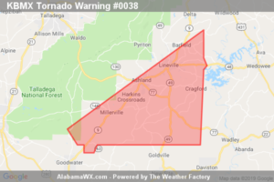 The Tornado Warning For Southeastern Clay County Is Cancelled