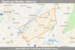 Significant Weather Advisory For Southeastern Jackson, Eastern Marshall And Dekalb Counties Until 10:15 PM CDT