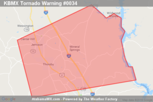 The Tornado Warning For Northeastern Chilton County Is Cancelled
