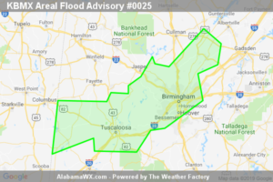 Areal Flood Advisory Issued For Parts Of Bibb, Blount, Jefferson, Pickens, Tuscaloosa, And Walker Counties Until 2:30PM