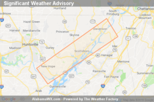 Significant Weather Advisory For Central Jackson, Northern Marshall And Southeastern Madison Counties Until 8:45 PM CDT