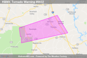 A Tornado Warning Remains In Effect Until 7:30 PM CDT For Central Chilton County