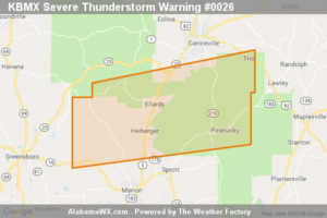 A Severe Thunderstorm Warning Remains In Effect Until 7:00 PM CDT For Northeastern Perry And South Central Bibb Counties