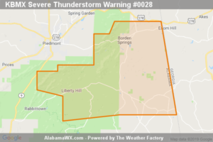 The Severe Thunderstorm Warning For Northeastern Cleburne County Is Cancelled