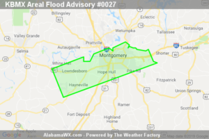 Areal Flood Advisory Issued For Parts Of Lowndes And Montgomery Counties Until 5:15PM