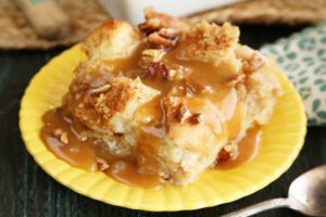 Recipe: Hummingbird Bread Pudding With Salted Caramel Sauce