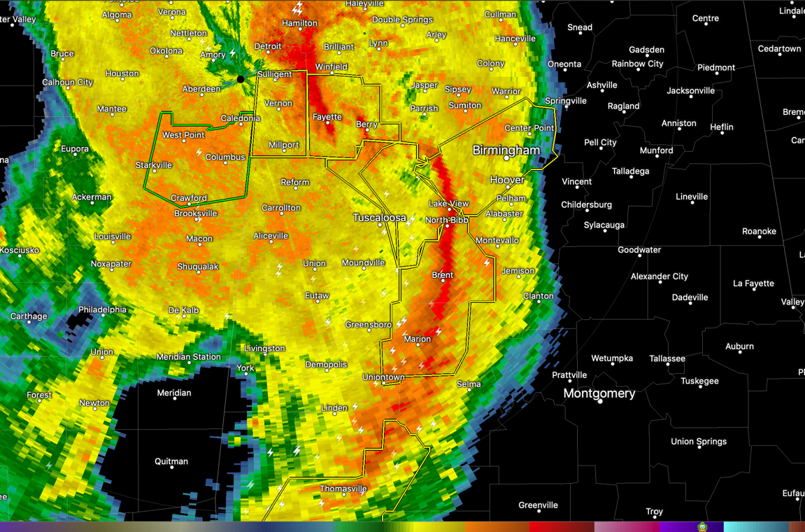 Strong Winds Behind the Line; Trees Down Several Parts of Fayette and