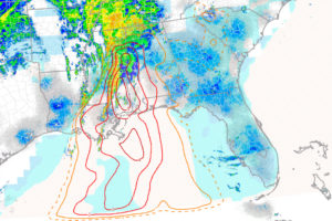 Alabama Weather Update at 10:15 p.m.:  Significant Tornado Parameter Values Increasing Over West Alabama