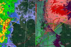 Severe Storms Heading Toward Starkville; Contain Possible Tornado