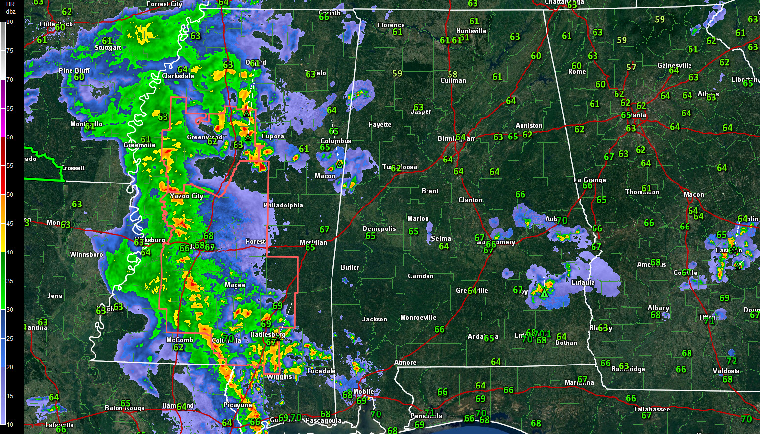 Late Look at Alabama’s Weather Severe Threat Has Diminished for