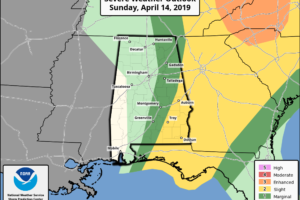 Threat Of Severe Storms Really Starting To Wane At 5:40 AM