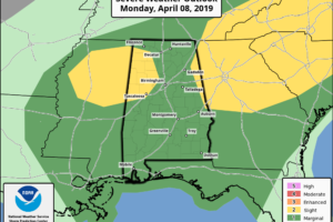 A Brief Look At Monday’s Severe Storm Threat For Central Alabama