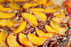 Recipe: Peach Pecan Upside Down Cake