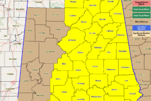 Lawrence, Walker & Winston Counties Removed From The 1st Tornado Watch