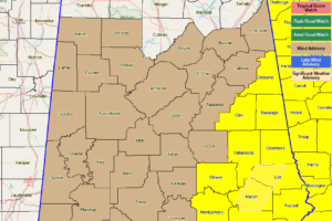 Several Counties In Central Alabama Removed From Tornado Watch