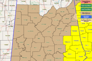 Tornado Watch Extended Until 10:00 AM for Southeastern Parts Of Central Alabama