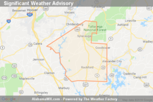 Significant Weather Advisory For Southwestern Talladega,  Southeastern Shelby And Coosa Counties Until 6:30 AM CDT