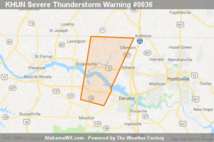 A Severe Thunderstorm Warning Remains In Effect Until 8:45 PM CDT For Eastern Lauderdale And Northwestern Limestone Counties