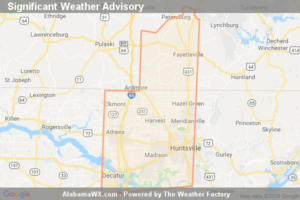 Significant Weather Advisory For Western Madison, Limestone,  Northern Morgan And Lincoln Counties Until 4:15 AM CDT