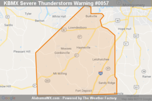 A Severe Thunderstorm Warning Remains In Effect Until 5:30 AM CDT For Eastern Lowndes County