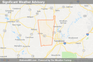 Significant Weather Advisory For Northwestern Tuscaloosa And Northeastern Pickens Counties Until 6:00 PM CDT
