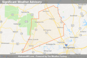 Significant Weather Advisory For Autauga, Chilton And Northeastern Dallas Counties Until 6:00 AM CDT