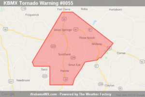 A Tornado Warning Remains In Effect Until 8:00 AM CDT For Southeastern Bullock County