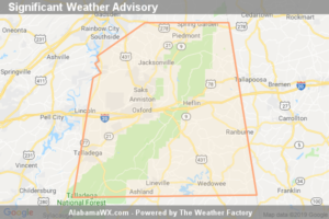 Significant Weather Advisory For Northeastern Talladega, Northern Randolph, Calhoun, Southeastern Etowah, Cleburne, Southeastern Cherokee And Northern Clay Counties Until 7:15 AM CDT