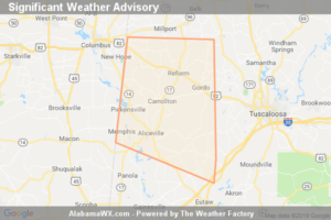 Significant Weather Advisory For Pickens And Northwestern Greene Counties Until 1:30 AM CDT