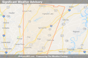 Significant Weather Advisory For Southeastern Blount,  Northeastern Jefferson And Northwestern St. Clair Counties Until 8:15 PM CDT