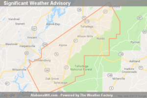 Significant Weather Advisory For Southern Talladega County Until 7:00 AM CDT