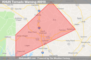 The Tornado Warning For Northwestern Cullman And South Central Morgan Counties Is Cancelled