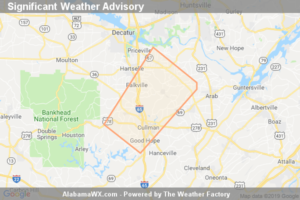 Significant Weather Advisory For Northwestern Cullman And Southeastern Morgan Counties Until 12:15 AM CDT