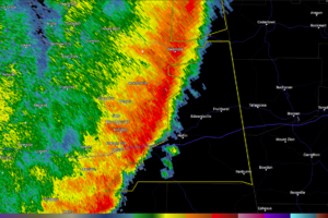 Severe T-Storm Warning for Parts of Cleburne County Until 3 PM