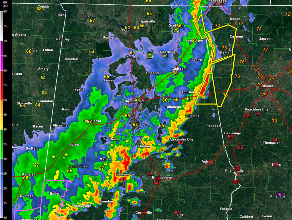 Here’s an Update on the Alabama Weather Situation at 230 p.m. The